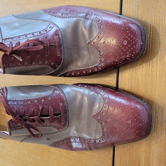 VINTAGE HANDMAND R  MARTEGANI LEATHER LACE UP  SPATS. - Picture 6 of 14